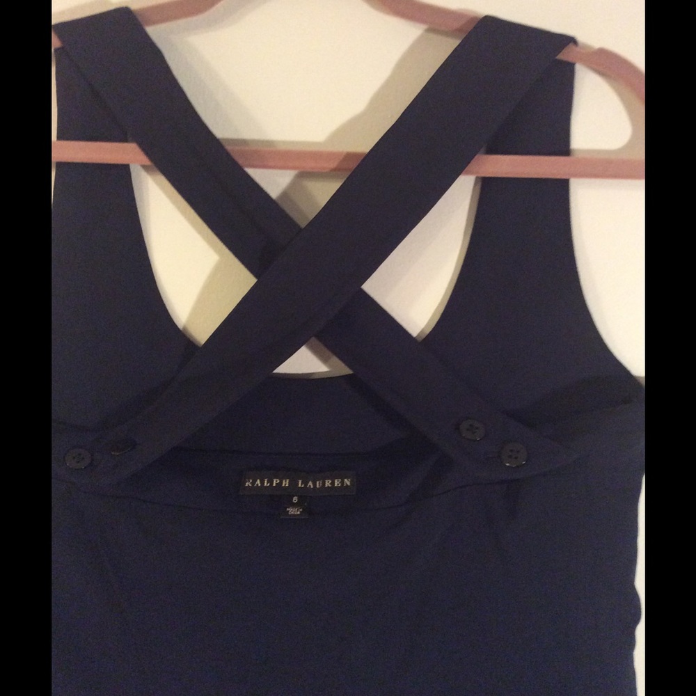 NWOT Ralph Lauren Black Label Crisscross Tank - Picture 4 of 6